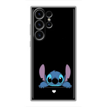 Чехол с принтом Стич на Samsung Galaxy S22 Ultra (Стич на черном)