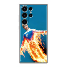 Чехол с принтом Фантастическая четверка для Samsung Galaxy S22 Ultra – Человек-Факел