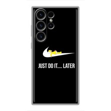 Силиконовый Чехол на Samsung Galaxy S22 Ultra с картинкой Nike (Later)