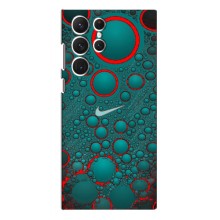 Силиконовый Чехол на Samsung Galaxy S22 Ultra с картинкой Nike (Найк зеленый)