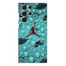 Силиконовый Чехол Nike Air Jordan на Самсунг Галакси С22 Ультра (Джордан Найк)
