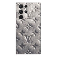 Текстурный Чехол Louis Vuitton для Самсунг Галакси С22 Ультра (Бежевый ЛВ)