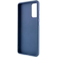 TPU чехол Bonbon Metal Style with MagSafe для Samsung Galaxy S22 – Синий