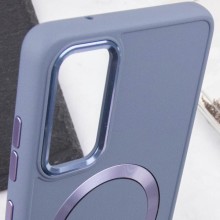 TPU чехол Bonbon Metal Style with MagSafe для Samsung Galaxy S22 – Серый