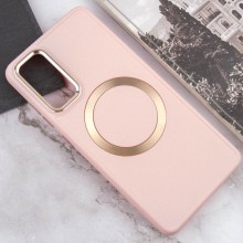 TPU чехол Bonbon Metal Style with MagSafe для Samsung Galaxy S22 – Розовый