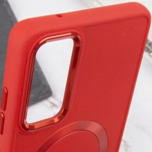 TPU чохол Bonbon Metal Style with MagSafe для Samsung Galaxy S22 – Червоний