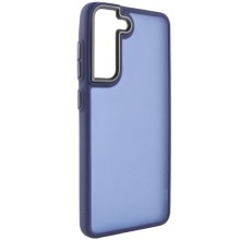 Чехол TPU+PC Lyon Frosted для Samsung Galaxy S22 (Navy Blue)