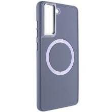 TPU чехол Bonbon Metal Style with MagSafe для Samsung Galaxy S22 – Серый