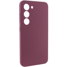 Чохол Silicone Cover Lakshmi Full Camera (AAA) для Samsung Galaxy S22 – Бордовий