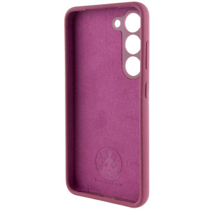 Чехол Silicone Cover Lakshmi Full Camera (AAA) для Samsung Galaxy S22 – Бордовый