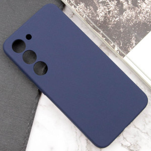 Чехол Silicone Cover Lakshmi Full Camera (AAA) для Samsung Galaxy S22 – Темно-синий