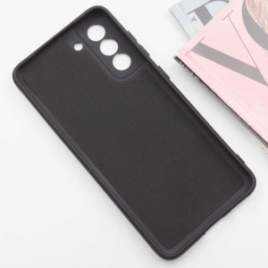 Чехол TPU GETMAN Liquid Silk Full Camera для Samsung Galaxy S22 – Черный