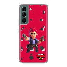 Бампер (ТПУ) з принтом Brawl Stars на Самсунг Галаскі С22 (Кольт на червоному)