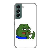 Чехлы с картинкой  Жаба Мем на Samsung Galaxy S22 – Жаба сердечко