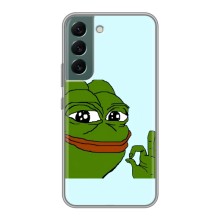 Чехлы с картинкой  Жаба Мем на Samsung Galaxy S22 – Жаба все ОК