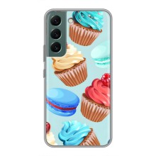Чехлы с Фруктами для Samsung Galaxy S22 (VPrint) (Кексики)
