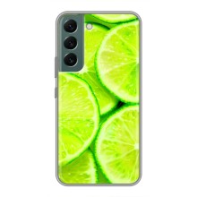 Чехлы с Фруктами для Samsung Galaxy S22 (VPrint) (Лайм)
