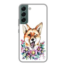 Чехлы с картинкой Лисички для Samsung Galaxy S22 (VPrint) (Веселая лисичка)