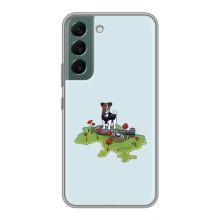 Чехлы с картинкой собаки Патрон для Samsung Galaxy S22 (AlphaPrint) (Сапер Пес)