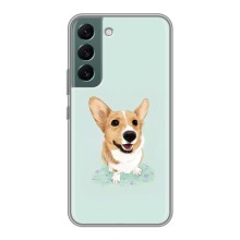 Чехлы с собаками для Samsung Galaxy S22 (VPrint) (Корги)