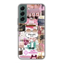 Чохол (Dior, Prada, YSL, Chanel) для Samsung Galaxy S22 (Брендb)