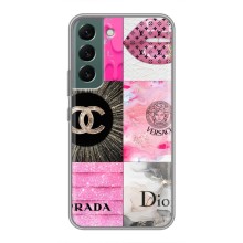 Чохол (Dior, Prada, YSL, Chanel) для Samsung Galaxy S22 (Модніца)