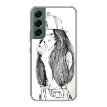 Чехол с печатью для Samsung Galaxy S22 - (Мода) (AlphaPrint) (Фото девочки)