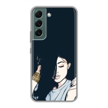 Чехол с печатью для Samsung Galaxy S22 - (Мода) (AlphaPrint) (Красивая девочка)