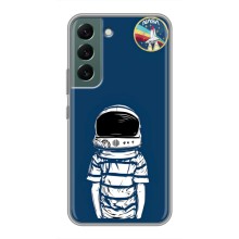 Чехол NASA для Samsung Galaxy S22 (AlphaPrint) (Мальчик в шлеме)