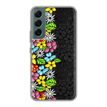 Чохол з Квітами для Samsung Galaxy S22 (Яскраві квіти)