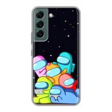Чохли Амонг Ас для Samsung Galaxy S22 (AlphaPrint) (Скіни в космосі)