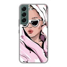 Чехол с картинкой Модные Девчонки Samsung Galaxy S22 (Девушка в халате)