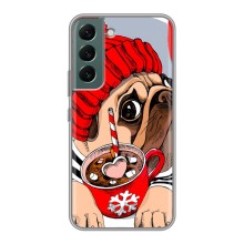 Бампер для Samsung Galaxy S22 з картинкою "Песики" – Сумний собака