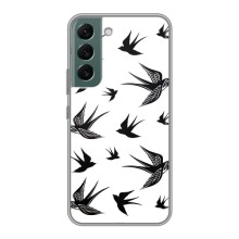 Чехол с птицами на Samsung Galaxy S22 (VPrint) (Ласточки)