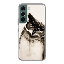 Чехол с птицами на Samsung Galaxy S22 (VPrint) (Сова)