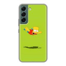 Чехол с Симпсонами для Samsung Galaxy S22 (VPrint) (Барт Симпсон)
