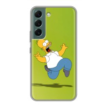 Чехол с Симпсонами для Samsung Galaxy S22 (VPrint) (Гомер Симпсон)