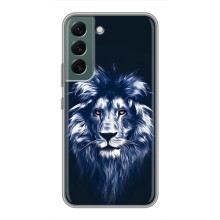Чехол со Львом для Samsung Galaxy S22 (VPrint) (Синий Лев)