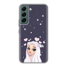 Чехол Стильные девушки на Samsung Galaxy S22 (Девушка и сердечки)