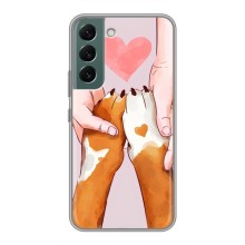 Чохол (ТПУ) Милі песики для Samsung Galaxy S22 (Любов до собак)