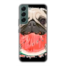 Чохол (ТПУ) Милі песики для Samsung Galaxy S22 (Смішний Мопс)