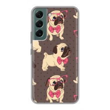 Чохол (ТПУ) Милі песики для Samsung Galaxy S22 (Песик Мопсікі)