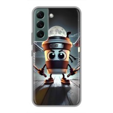Чехол с мемом Тралалело тралала на Samsung Galaxy S22 (Капучино асасино)
