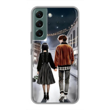 Чехол с дизайном Венздей 2 на Samsung Galaxy S22 – Уэнсдей и Тайлер