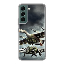 Чехол с мемами тралалело тралала для Samsung Galaxy S22 – Гусини и крокодило