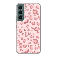 Чехол с розовым рисунком для Samsung Galaxy S22 (Розовый леопард)