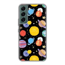 Космические Чехлы для Самсунг S22 (VPrint) (Рисованные планеты)