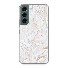 Мраморный чехол на Samsung Galaxy S22 (VPrint) (Белый мрамор)