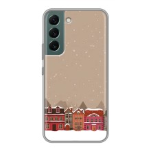 Новогодние, Праздничные Чехлы для Samsung Galaxy S22 - 2024 год (Зимний город)
