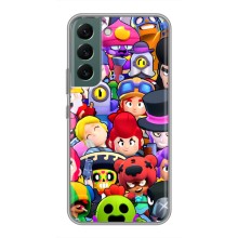 Силиконовый Чехол на Samsung Galaxy S22 с картинкой Brawl Stars – Персонажи